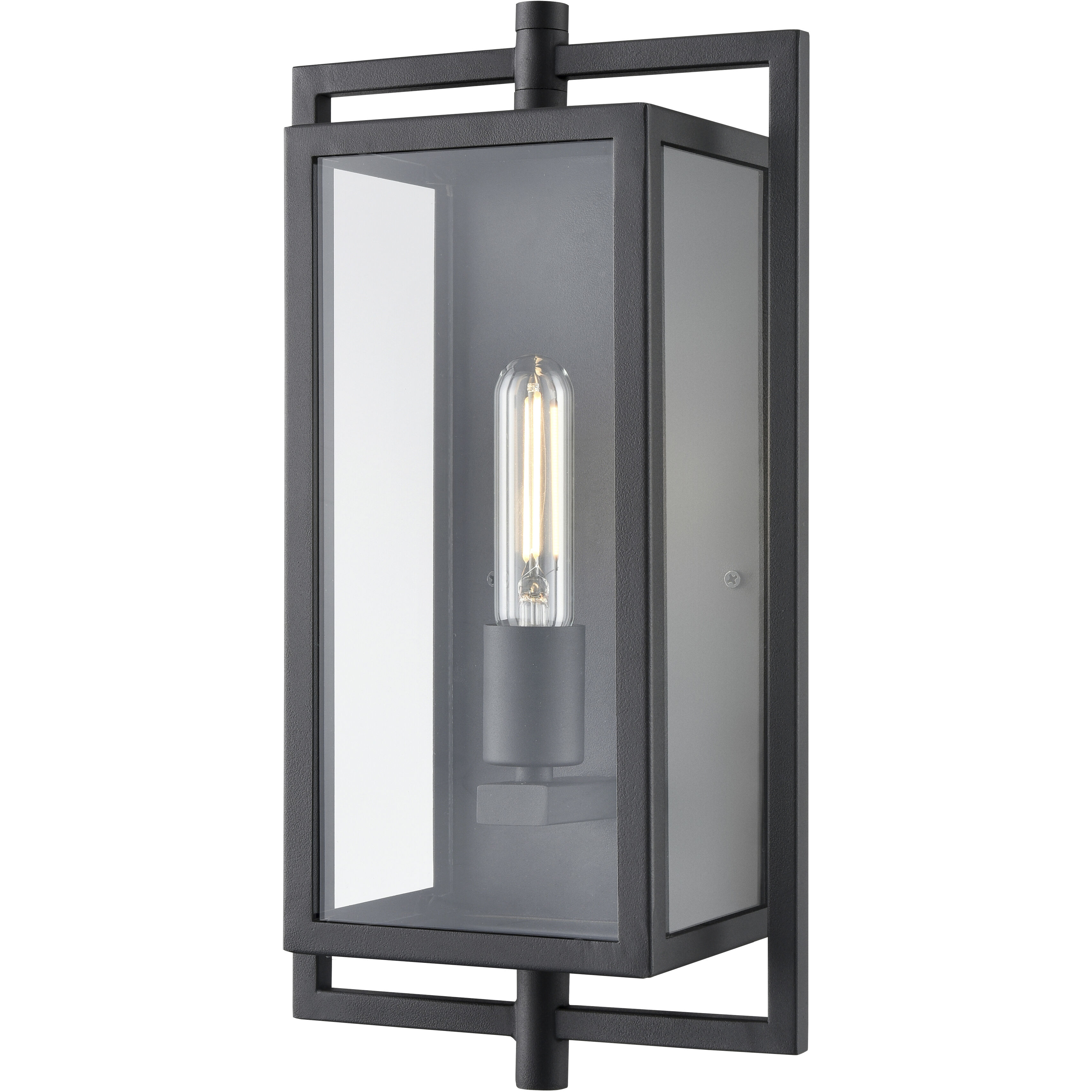 Rankin 1 Light 15.7 inch Textured Black Outdoor Wall Sconce